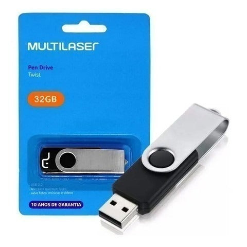 Pen Drive 32GB Multilaser Twist Original