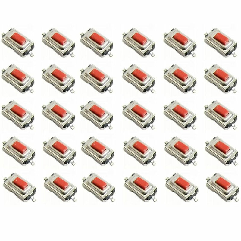 30 peças Chave Toque Micro Botão Smd 2 Pinos 3x6x2,5mm