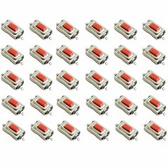 30 peças Chave Toque Micro Botão Smd 2 Pinos 3x6x2,5mm