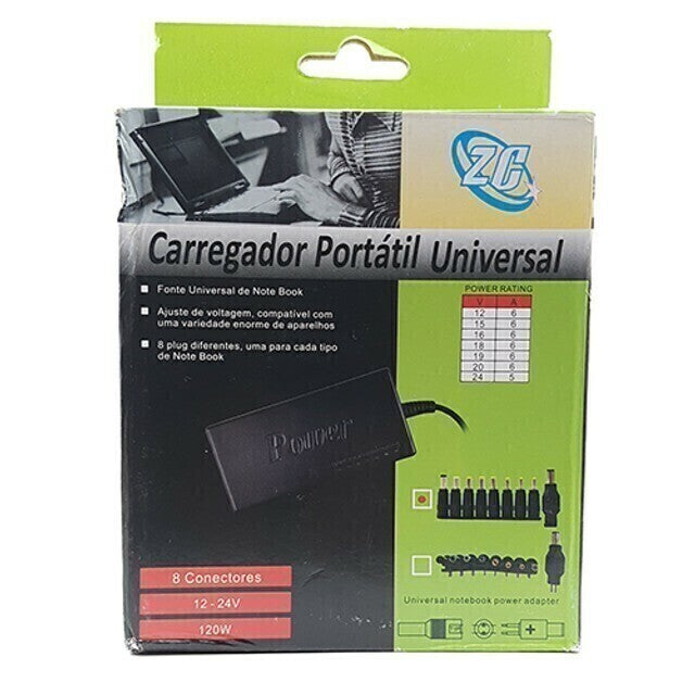 Fonte Notebook Carregador Universal Compatível Diversas Marcas