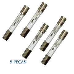 5x Fusivel De Microondas De 0,8 Amp Com Retardo 800mah 5kv
