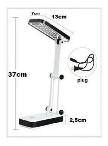 Abajur Luminária De Mesa Dobrável 24 Led Recarregável