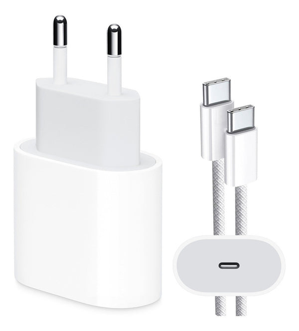 Carregador Turbo 35w Com Cabo Usb-c P/ iPhone 15 15 Pro Max