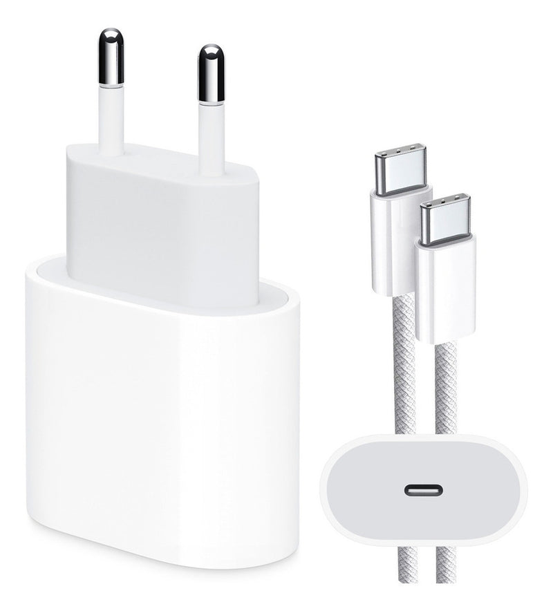 Carregador Turbo 35w Com Cabo Usb-c P/ iPhone 15 15 Pro Max