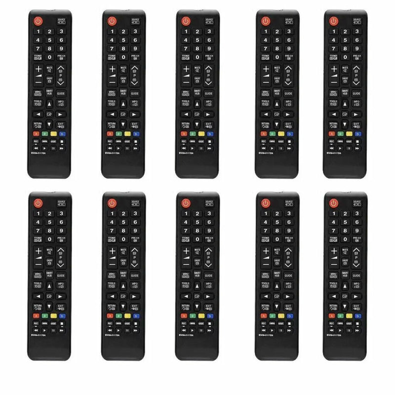 Kit 10 Controle Compatíveis Com Tv Samsung Botão Smart Hub