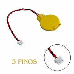 Cmos Bios 3v Cr2032 Placa Mãe Notebook 3 Pinos