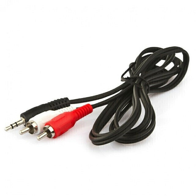 Cabo Audio Auxiliar P2 X 2 Rca Macho Som Estéreo 1,5m