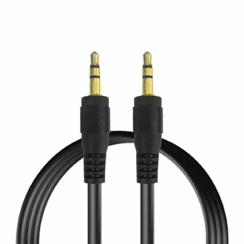 Kit 50 Cabo auxiliar áudio estéreo P2 X P2 plug 3,5mm 1,4m